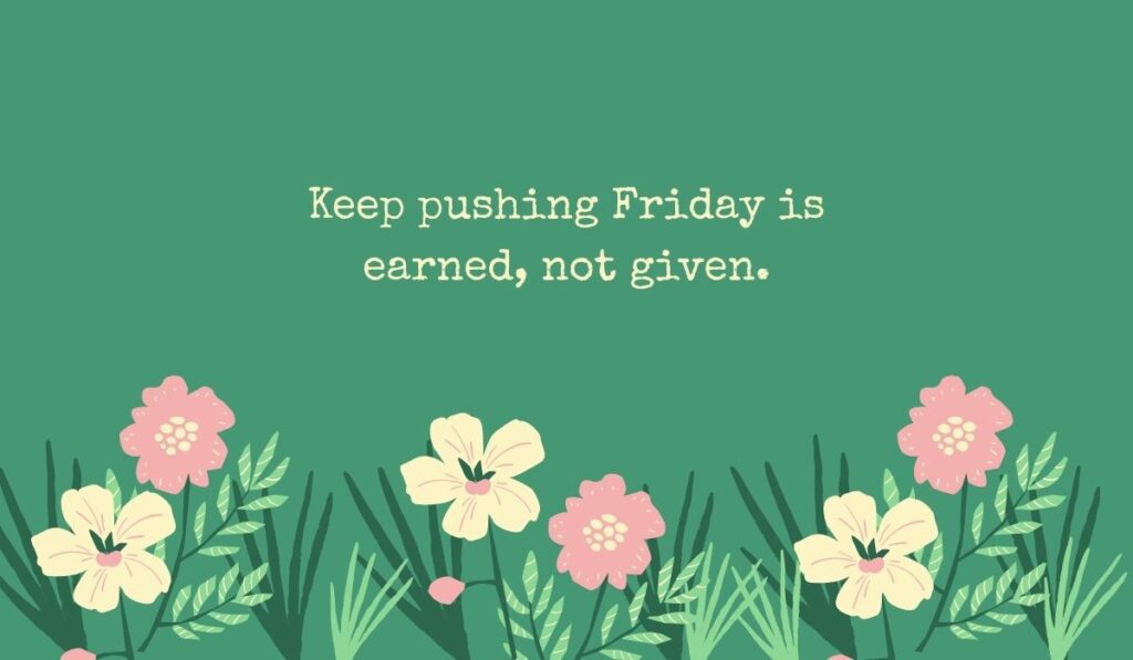 Green background with a hand-drawn pink and white flower patch design featuring the encouraging phrase, "Keep going, you're almost there."