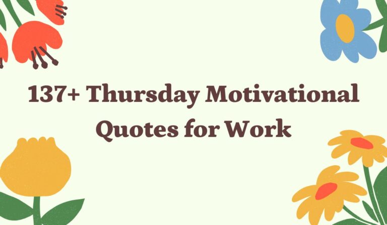 Thursday Motivational Quotes for Work
