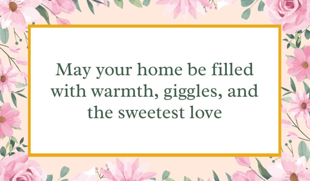 Bright white card enclosed by an elegant border of pink watercolor roses and green leaves with a thin gold inner frame, displaying heartfelt thank you messages for bus driver: "May your home be filled with warmth, giggles, and the sweetest love".