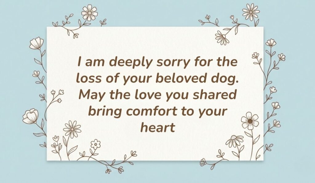 Light blue card with floral line-art border displaying good morning quotes for him reading, "Good morning, my love. May you wake up with peace in your heart and confidence in your soul"