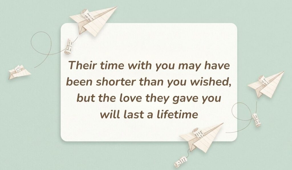 Mint green background with paper airplanes featuring good morning quotes for him reading, "Whatever challenges come your way, face them with courage and remember that I will always believe in you"