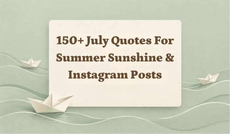 150+ Best July Quotes for Summer Sunshine & Instagram Posts