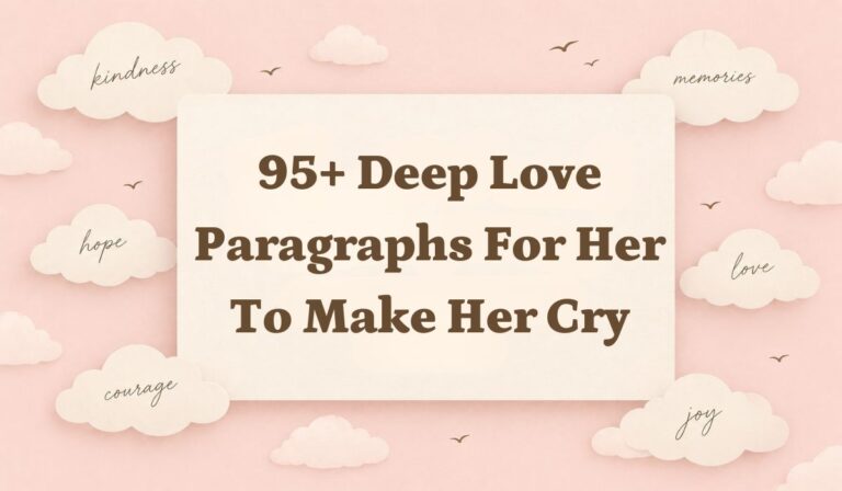 95+ Deep Love Paragraphs for Her to Make Her Cry