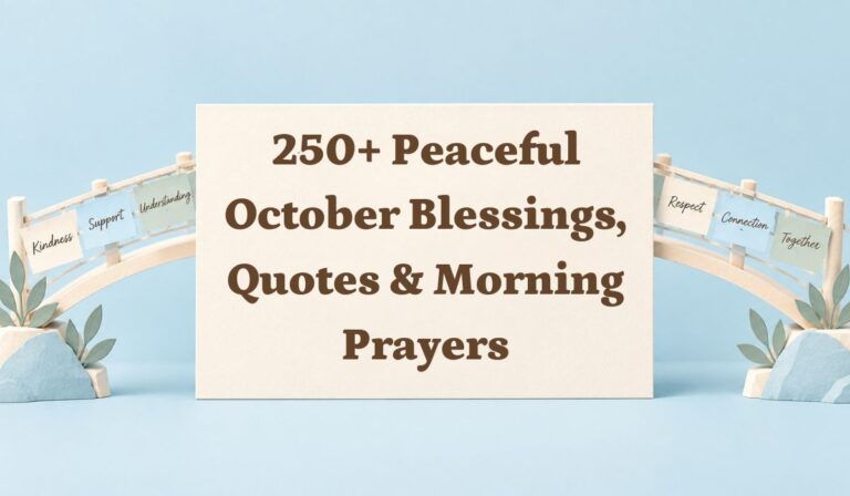 250+ Peaceful October Blessings, Quotes & Morning Prayers