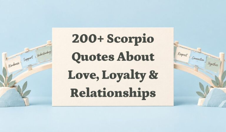 200+ Scorpio Quotes About Love, Loyalty & Relationships